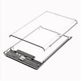 thumbnail image 2 of Tianle 2.5" Hard Drive Enclosure, USB C to USB 3.1 6Gbps UASP Tool-Free Clear External Hard Drive Enclosure Compatible with 2.5 SATA SSD/HDD, PS5/4 Xbox TV Laptop MacBook PC, 2 of 7