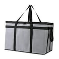 thumbnail image 2 of Bolsa térmica para entrega a domicilio, para picnic, oficina y hogar. gris negro, 2 of 9