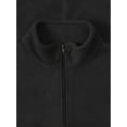 thumbnail image 3 of Ma Croix Mens Brushed Micro Fleece Full Zip Up Enclosure Outdoors Sweater Jacket, 3 of 6