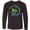 AB-Black, variant on Skip a Straw Save a Turtle with Cute Green Sea Turtle Long Sleeve Youth T-Shirt