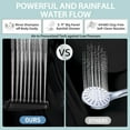 thumbnail image 3 of ZOWWKLLY Filtered Shower Head with Handheld, High Pressure 6 Spray Modes Shower Head with Filter Beads for Hard Water, Black Detachable Showerhead Set with Stainless Steel Hose and Shower Arm Bracket, 3 of 10