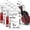 4, variant on 4 Pack Golf Luggage Tag Holders  10" x 6",  Clear PVC Golf Bag Tags with Sturdy Steel Loop