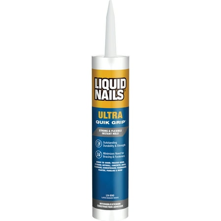 Liquid Nails Ultra Quik Grip 10 oz. White Interior and Exterior Construction Adhesive