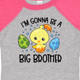 thumbnail image 4 of Inktastic Easter I'm Gonna Be a Big Brother with Green and Blue Eggs Boys Baby Bodysuit, 4 of 5