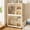 62.2×36.22inch style A, variant on Wohh Portable Wardrobe Closet with Magnetic Doors & Hanging Rod, White Foldable Plastic Clothes Storage Organizer Cabinet with Cubes, 10 Hangers & Wheels for Baby, Kids, Dorm, Bedroom