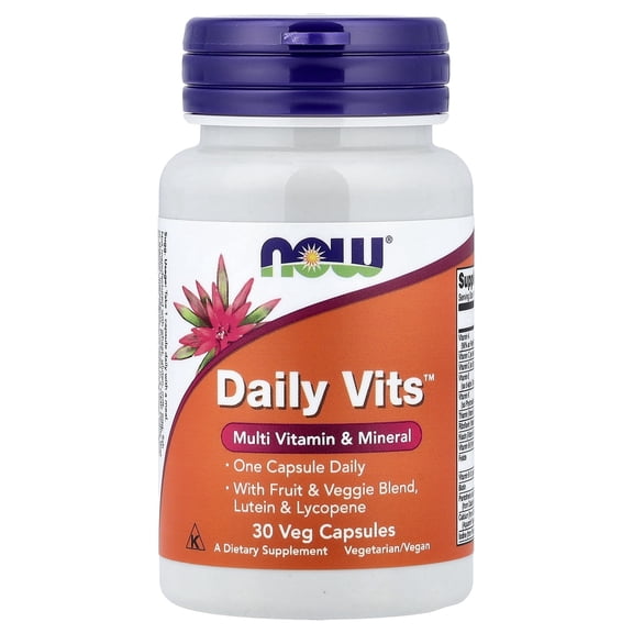 NOW Foods Daily Vits, 30 Veg Capsules