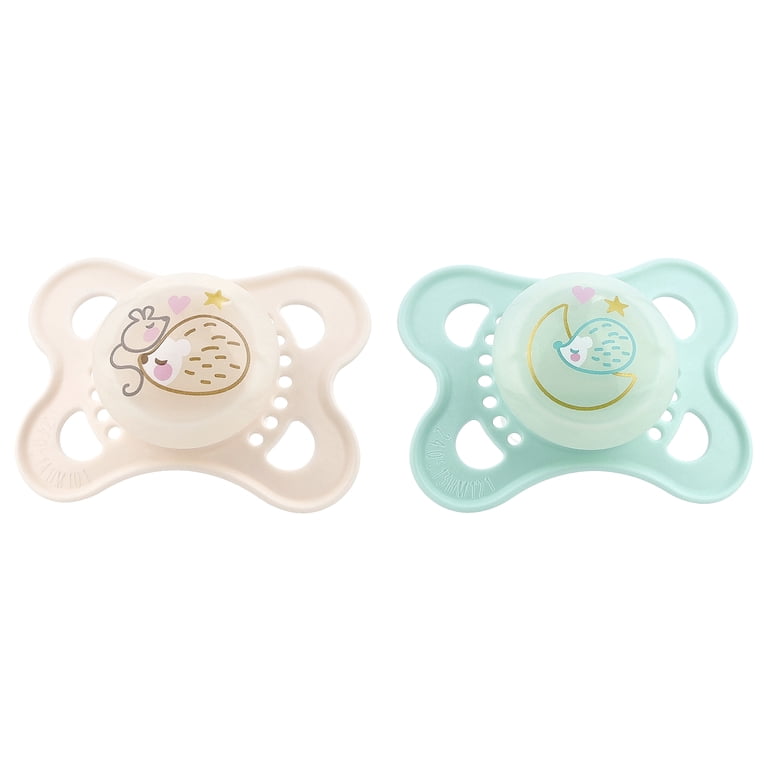 MAM Night Pacifier, 0-6 Months, 2 Pack - Walmart.com