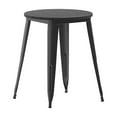 thumbnail image 2 of Flash Furniture Declan Commercial Grade Indoor/Outdoor Dining Table, 23.75" Round All Weather Black Poly Resin Top with Black Steel Base, 2 of 11