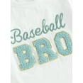 thumbnail image 6 of Jxzom Brother Sister Matching Outfits Letter Embroidery Short Sleeve T-Shirt Shorts Set 3 6 12 18 Months 2T 3T Boy Girl Baseball Outfit, 6 of 8