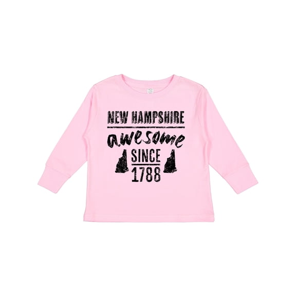 Inktastic New Hampshire Awesome Since 1788 Boys or Girls Long Sleeve Toddler T-Shirt