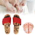 thumbnail image 3 of Acupression Pied Massage Pantoufles Soulagement de la Douleur Outil Arthrite Stress Rouge, 3 of 8