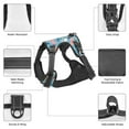 thumbnail image 5 of Kdxio Cute Dog Print No Pull Dog Harness Adjustable Reflective Oxford Easy Control Medium Large Dog Harness for Training and Everyday-Small, 5 of 8
