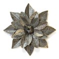 thumbnail image 1 of Stratton Home Decor S21014 Layered Galvanized Metal Flower - Galvanized & Gold, 1 of 1