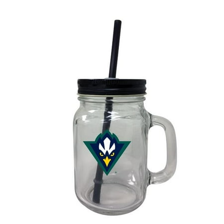

R & R Imports TBM-C-UNCW19 16 oz North Carolina Wilmington Seahawks Mason Jar Tumbler