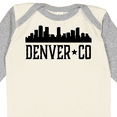 thumbnail image 4 of Inktastic Denver Colorado City Skyline Boys or Girls Long Sleeve Baby Bodysuit, 4 of 5
