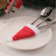 thumbnail image 5 of Ounissouiy 20 piezas bolsa de vajilla de Navidad DIY fiesta Festival Prop Navidad cubiertos bolsa cena decoración cuchara Chocolate organizador Kits de decoración para fiestas, 5 of 6