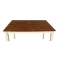 thumbnail image 6 of 36 in. Solid Wood Dining Table in Antiqued Almond and Espresso, 6 of 6
