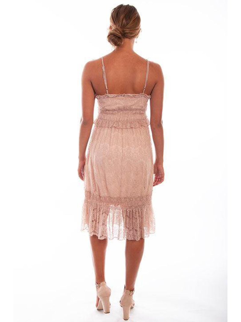 Scully HC558-ROS-M Women Savy Lined Tiered Lace Dress, Rose - Medium -  Walmart.com