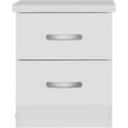 thumbnail image 4 of Better Home Products Cindy Faux Wood 2 Drawer Nightstand in White, 4 of 19
