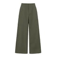 thumbnail image 7 of MLCDZ Womens Plus Size Dress Pants Pull On Elastic Waist Wide Leg Stretchy Work Pants with Pockets Office Business Casual Baggy Slacks for Women Trousers, 7 of 7