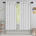 thumbnail image 5 of Blackout Kids Curtains,White Cartoon Unicorn Pattern Childrens Insulated Curtains Set Of 2,Bedroom Essentials,Toddler Room Decor 42"x63", 5 of 5