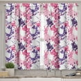 thumbnail image 2 of Ambesonne Abstract Valance & Curtain, Paint Stains, 55"x45", Pink Purple White, 2 of 6