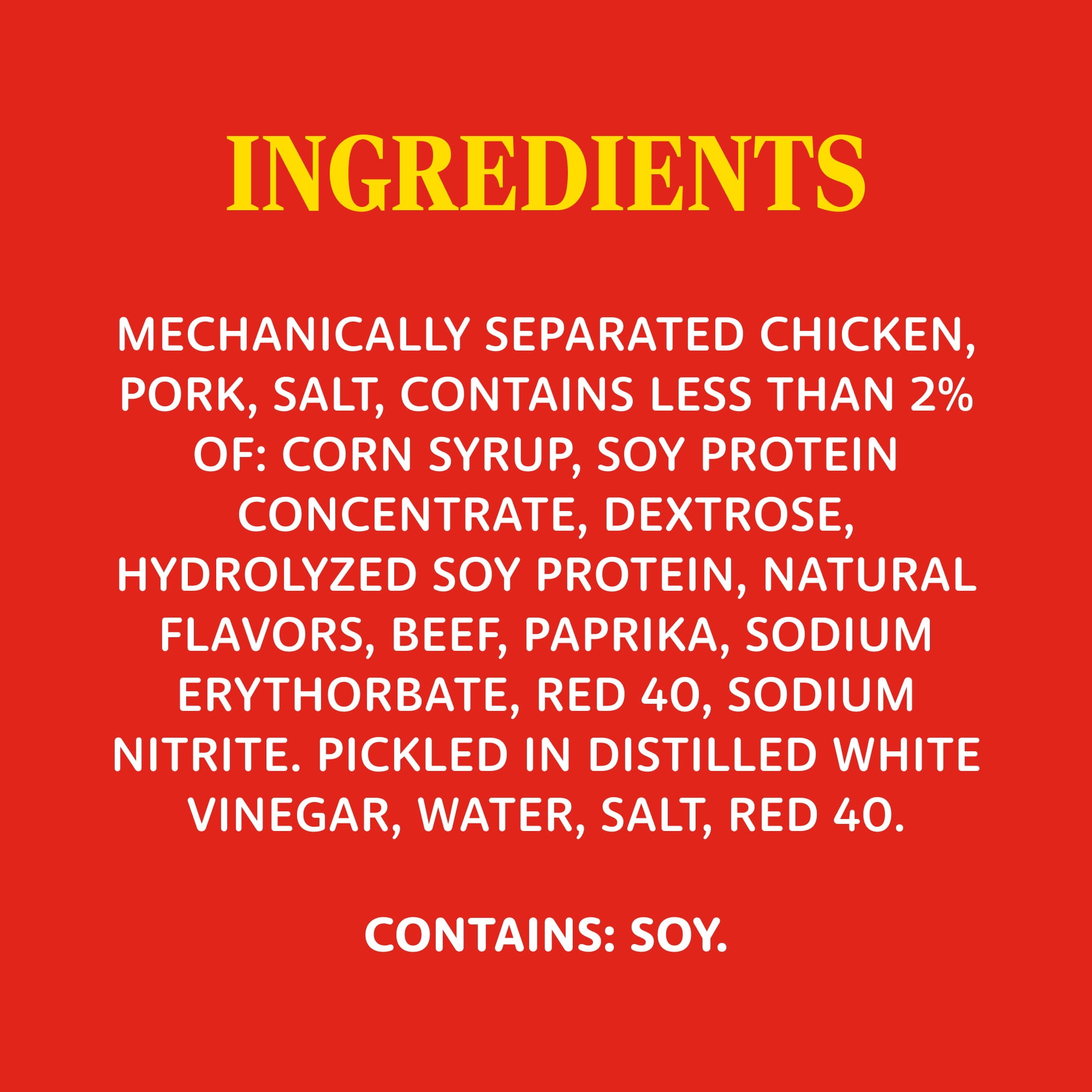 Penrose Fire Cracker Giant Red Hot Pickled Sausage, 7g Protein per Sausage, 1.7 oz.