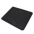 thumbnail image 3 of Cat Litter Box Mat, Double Layer Anti Slip Less Waste Cat Litter Mat Scatter Control  For Cat Litter Box Black,Grey, 3 of 8