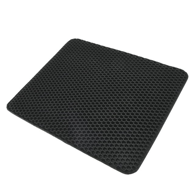 Cat Litter Mat, Cat Litter Box Mat Scatter Control Anti Slip For Cat Litter Box Black,Grey