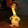 thumbnail image 4 of Dancing Duck Plush Toy Electronic Shake Dance With The Plush Cute Early Childhood Education Toy Home Decor Learn To Speak Shine, 4 of 5