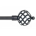 thumbnail image 4 of Lavish Home Twisted Sphere Curtain Rod -. 75 inch - Copper, 4 of 5
