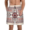 thumbnail image 1 of Fotbe Fashion Tatreez1 Trajes de Baño Estampados para Hombre, Shorts de Verano de Secado Rápido, Ropa de Playa, Bañadores-X-Large, 1 of 6