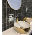 thumbnail image 7 of Silken 3.94 in. x 3.94 in. Glossy Black Ceramic Square Wall and Floor Tile (5.38 sq. ft./case) (50-pack), 7 of 7
