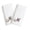 White/M, variant on Authentic Hotel and Spa  2-piece White Turkish Cotton Hand Towels with Brown Script Monogrammed Initial White/Brown M