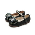 thumbnail image 6 of GUOBIOZIY Toddler/Little Girls Mary Jane Flats Shoes Hook-and-loop School Party Dress Shoes（Black,9-9.5 Y）, 6 of 7