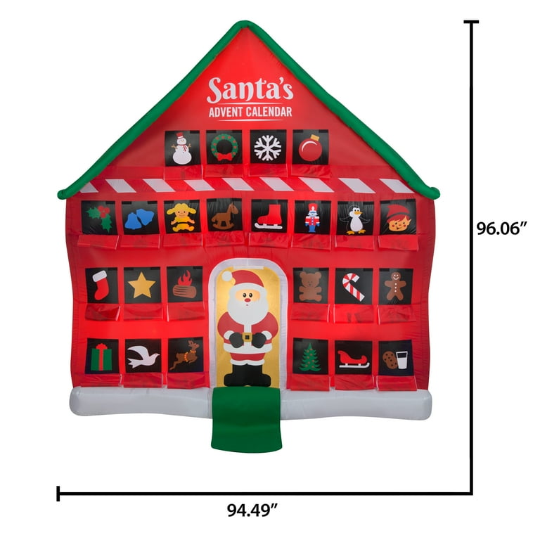 Holiday Time 8ft Christmas Advent Calendar Inflatable - Walmart.com