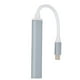 thumbnail image 4 of USB C Hub 4 en 1 Estación de Acoplamiento USB portátil Ligera de Alta Velocidad para Teclado Impresora teléfono móvil Tableta Gris, 4 of 5