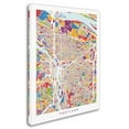 thumbnail image 2 of Trademark Fine Art 'Portland Oregon City Street Map' Canvas Art by Michael Tompsett, 2 of 3