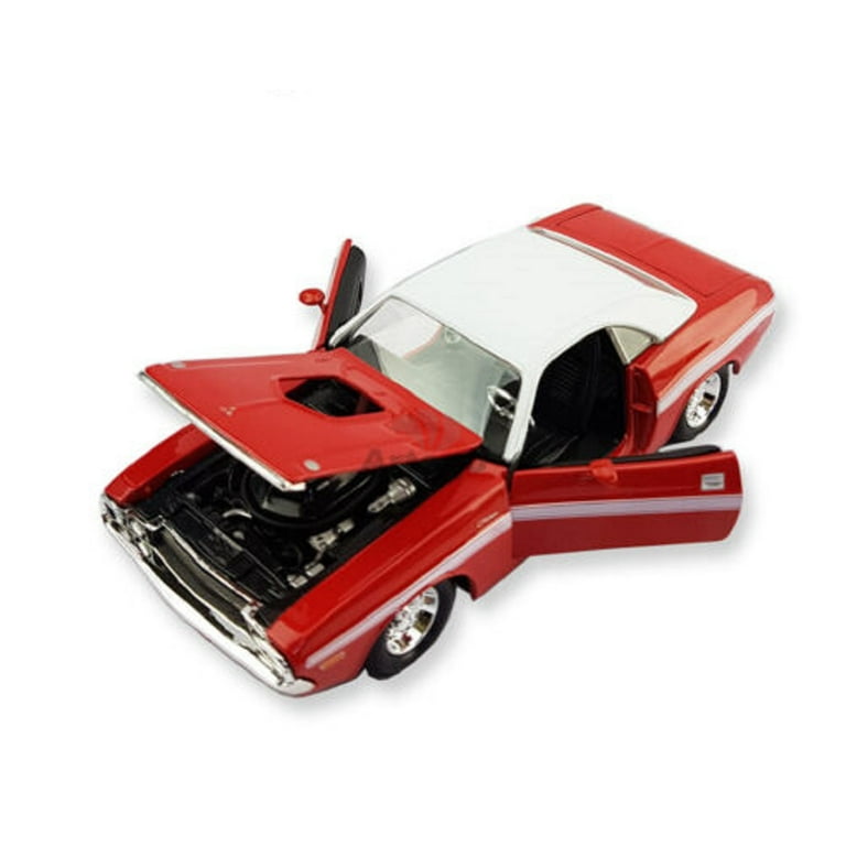 1970 Dodge Challenger R/T 1/24レッド絶版品 1970 Dodge Challenger R/T Coupe Red with White Top and White