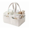 thumbnail image 1 of Fesfesfes Diaper Caddy,Diaper Caddy Organizer,Stylish Storage Basket Diaper Organizer for Changing Table Portable Caddy with Handle, 1 of 9