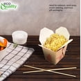 thumbnail image 7 of EcoQuality 16oz Brown Asian Style Take Out Food Boxes with Wire Handle – Classic Asian-Style Paper Containers for Chinese Takeout, Leftovers, Meal Prep, and Party Favors (300), 7 of 7