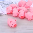 thumbnail image 4 of EeaseMX Juguete de baño de goma de cerdo de 10 piezas para niños y bebés, 4 of 7