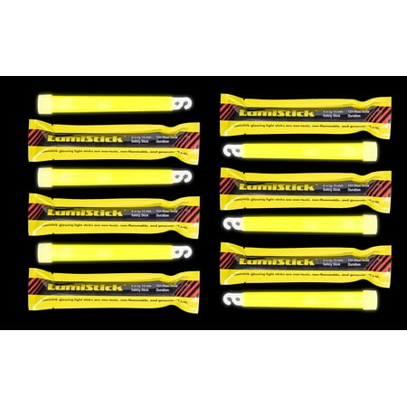 - Lumistick 12 Industrial Strength Emergency SafetyStick Glow Sticks - 6