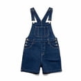 thumbnail image 4 of Generic Mens Denim Shorts Solid Color Bib Overall Jean Romper Casual Loose Fit Summer Jumpsuit Coveralls with Zipper, 4 of 5