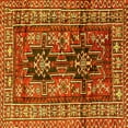 thumbnail image 1 of Ahgly Company Machine Washable Indoor Square Persian Yellow Traditional Area Rugs, 3' Square, 1 of 4