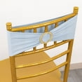 Efavormart 5 Pack Dusty Blue Spandex Chair Sashes with Gold Rhinestone ...