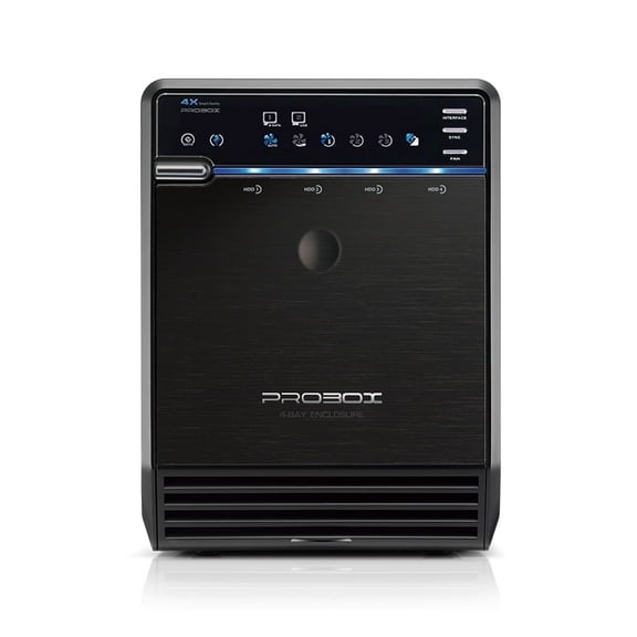 Mediasonic 4 Bay 3.5" SATA Hard Drive Enclosure DAS - USB 3.0 & eSATA Support 30TB HDD