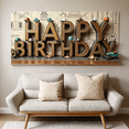 thumbnail image 5 of LUUFILx Vibrant Colorful Happy Birthday Banner with Balloons Cars and Crowd Background Party Decoration, 5 of 6