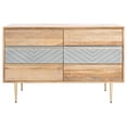 thumbnail image 3 of SAFAVIEH Couture Leni Modern 6-Drawer Dresser, Natural/Cement/Brass, 3 of 16