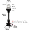 thumbnail image 2 of Anchor Light Young Marine, LED blanco de 3 nm, 12-24 V, para barco, 2 of 8